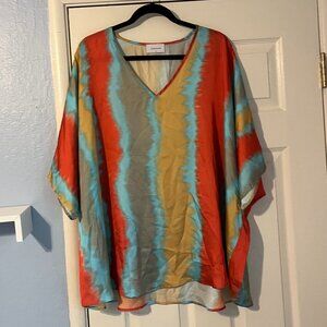Adrienne Tie-Dye V-Neck Tunic